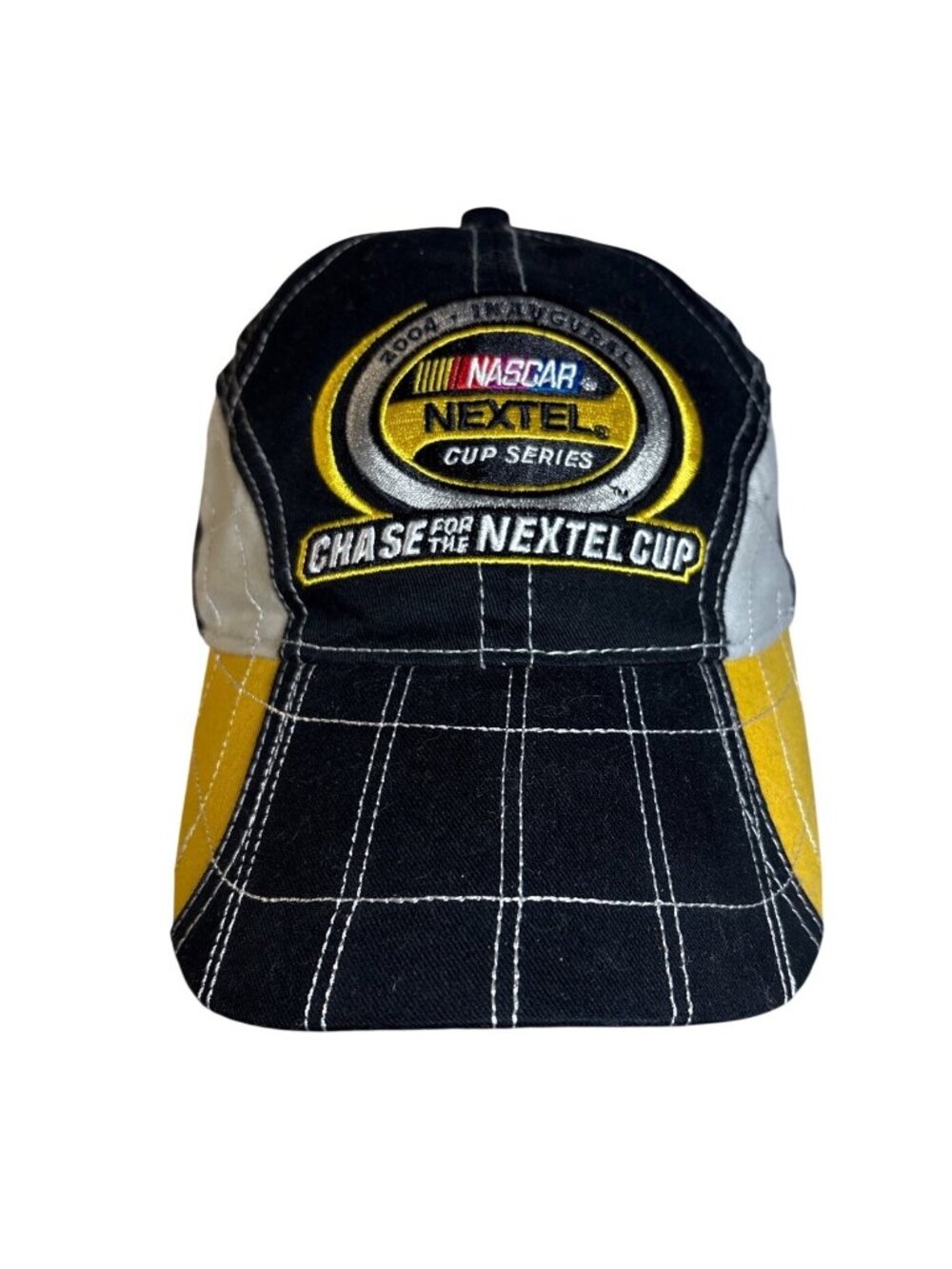 Nascar Nextel Cup Series Hat 2004 Inaurgural Dale Jr #8 Chase Black & Yellow EUC